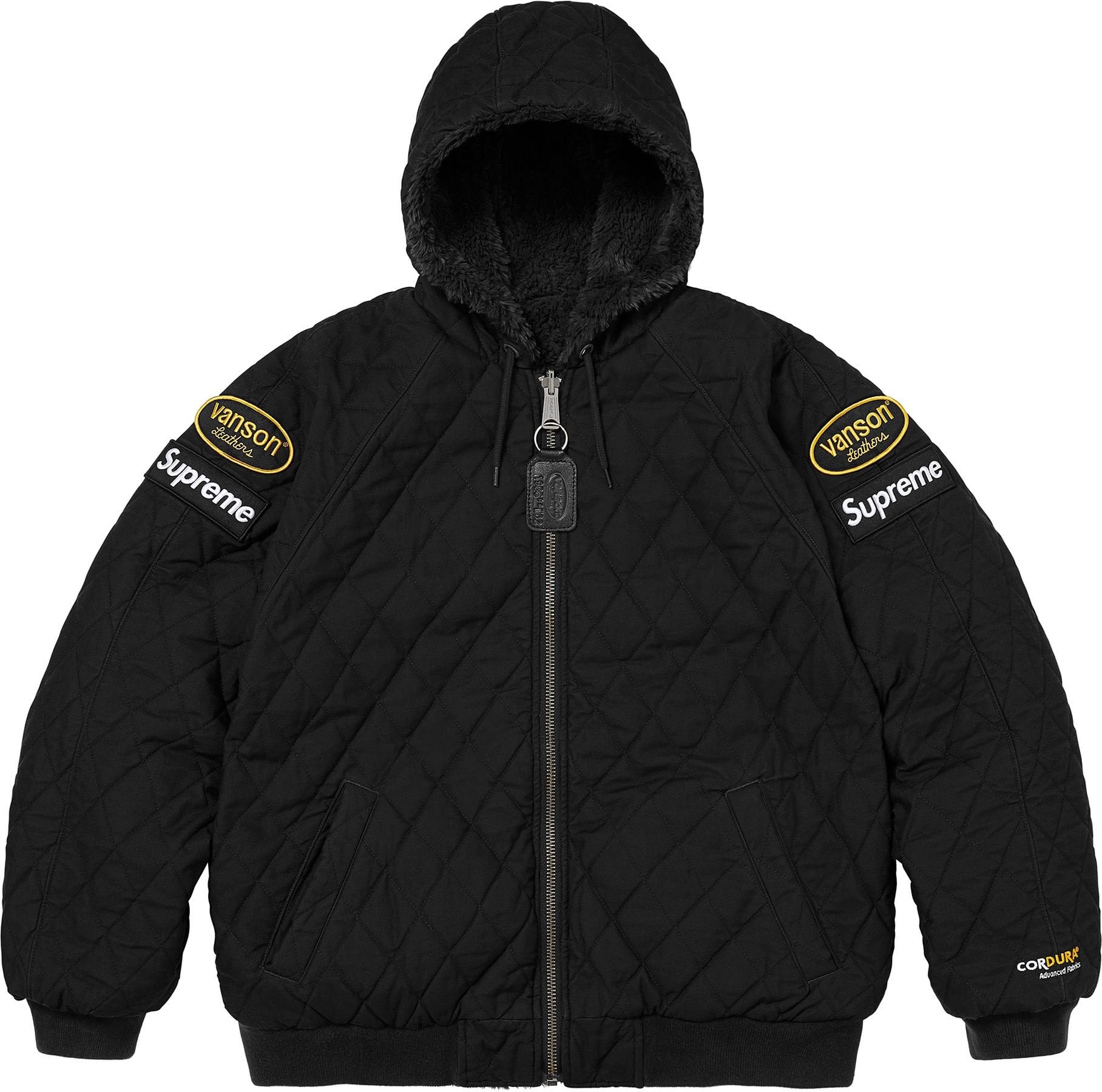 Supreme®/Vanson Leathers® Reversible Quilted Hooded Jacket view 5